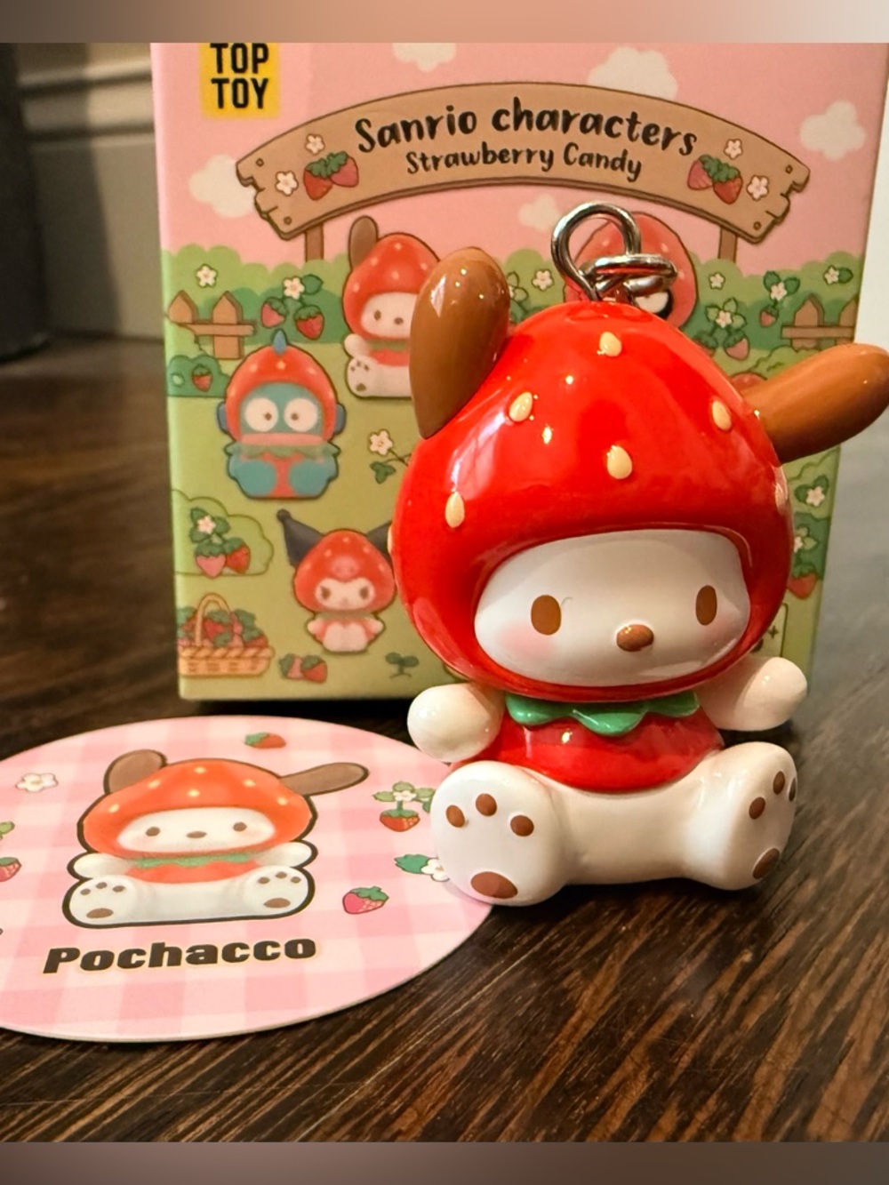 Sanrio Strawberry keychain Pochacco